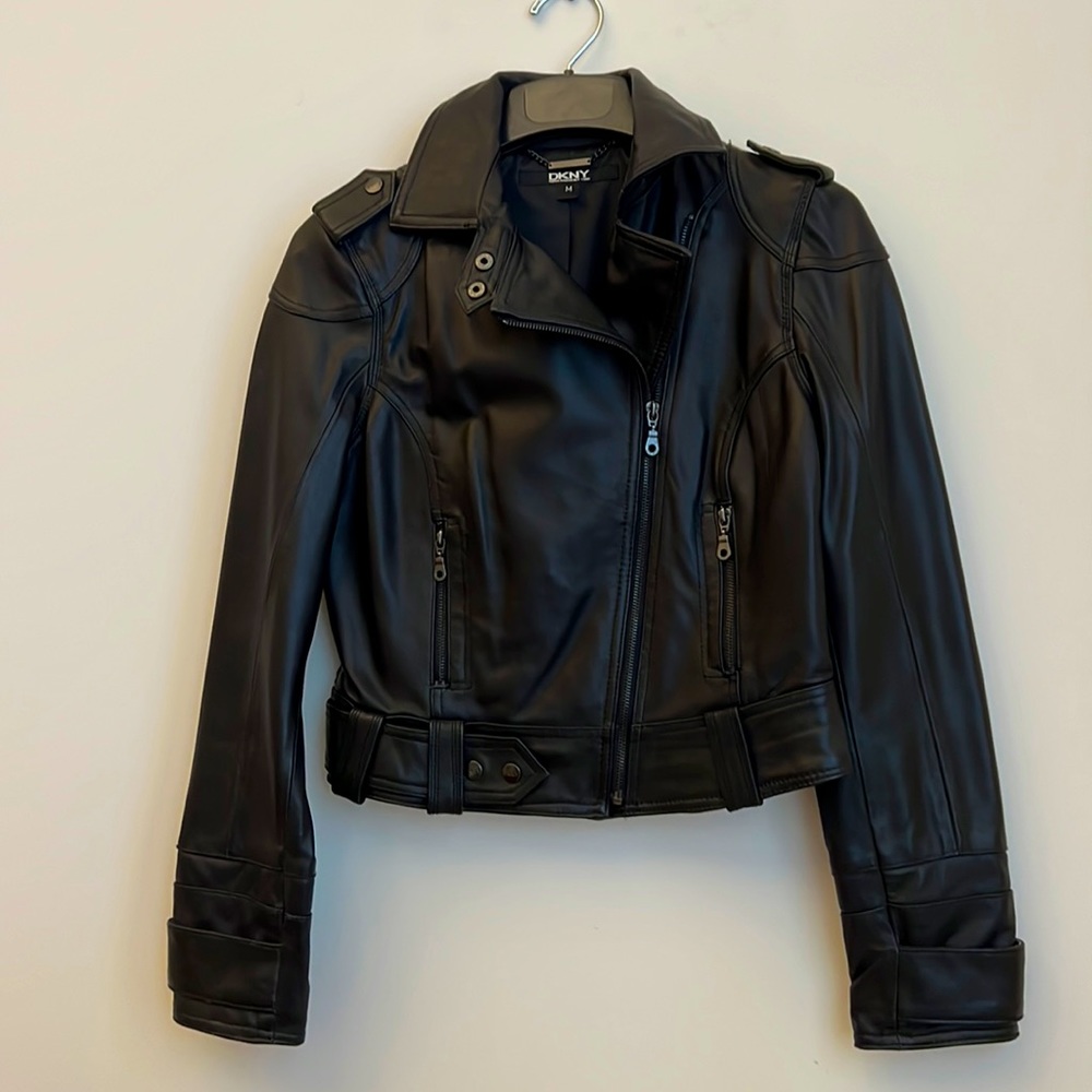 DKNY Women’s Leather Motorcycle Jacket